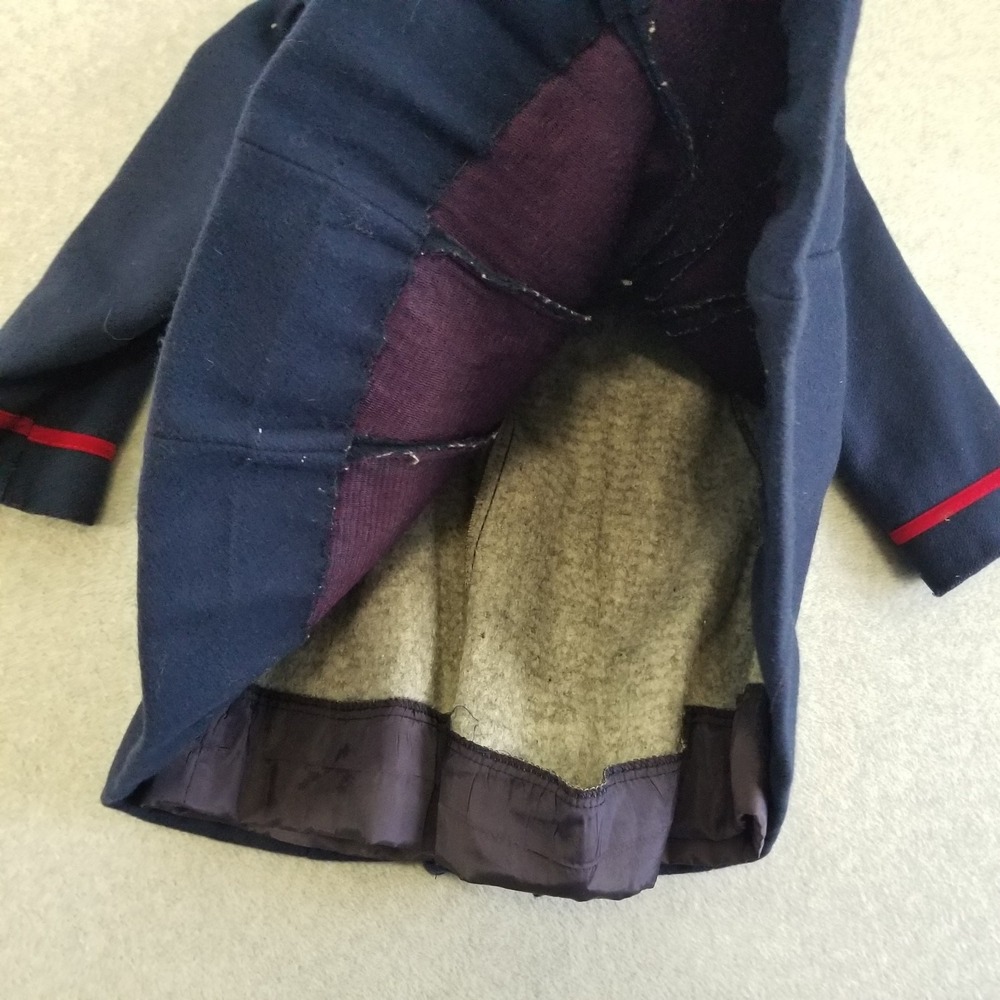 Vintage Rothschild Coat Girls Size 6 Navy Blue Buttons Stains USA - Picture 11 of 12